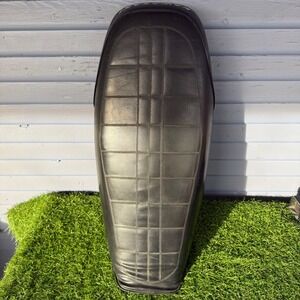 Vtg 75 Kawasaki Motorcycle Seat KZ400 Black Tufted Rider Passenger Seat